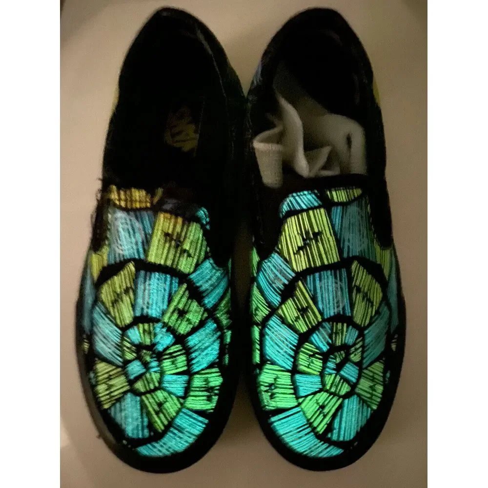 VANS X Disney Slip On Classic Nightmare Christmas Oogie Boogie Shoes 4.0 5.5 Glo - Picture 10 of 10